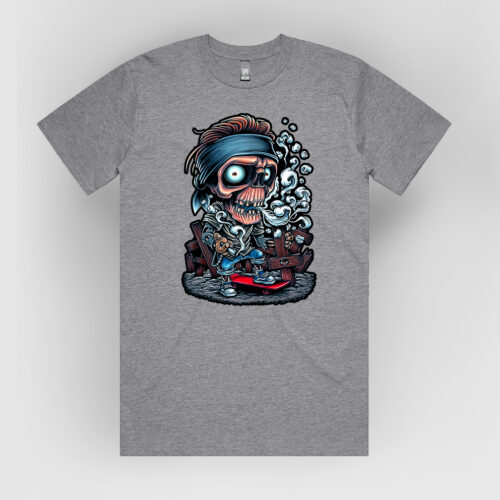 Skull Skateboard Tshirt