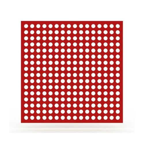 Red Perforated Metal Sheets