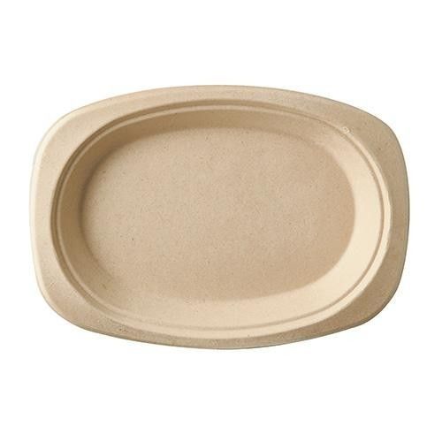Talerz 23x16x2cm z trzciny cukrowej owalny naturalny
