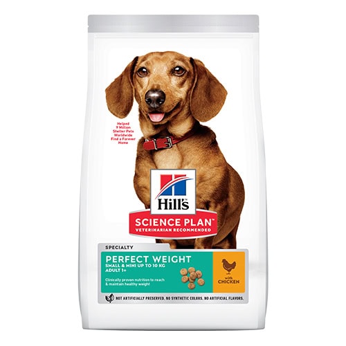 604255 SP Dog PERFECT WEIGHT SMALL&MINI CHICKEN 1.5 kg с ПИЛЕ КУЧЕ