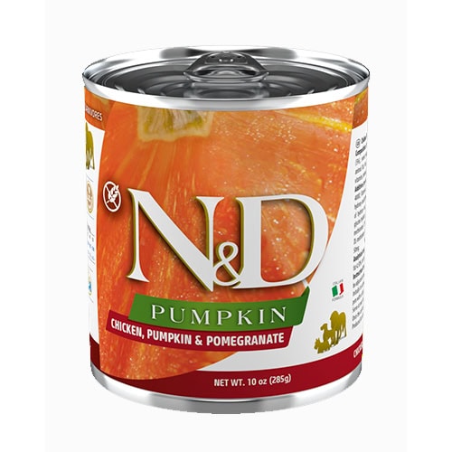 5012Консерва N&D DOG PUMPKIN ,CHICKEN&POMEGR 285 g