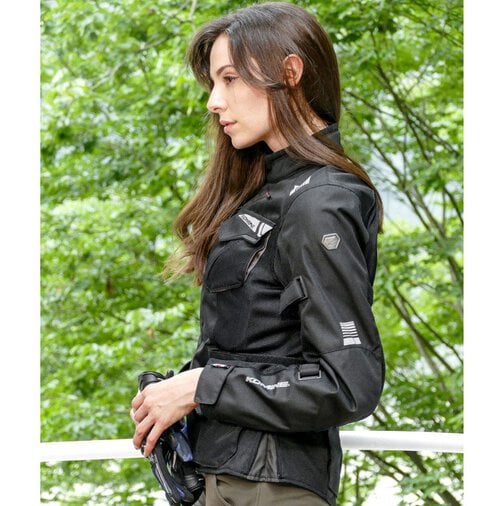 Women's Komine JK-150 Protect Mesh Adventure Jacket -Black