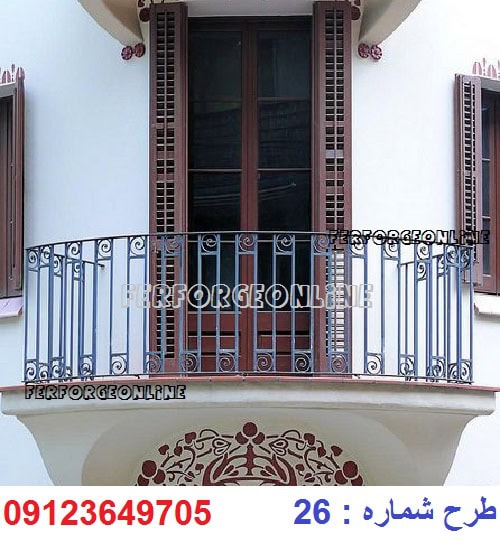 نرده بالکن فرفورژه