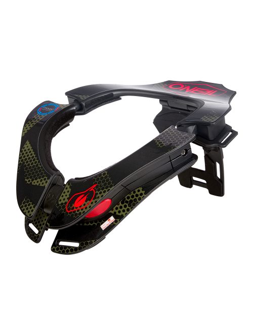 O'NEAL NECKBRACE COVERT BLACK/GREEN