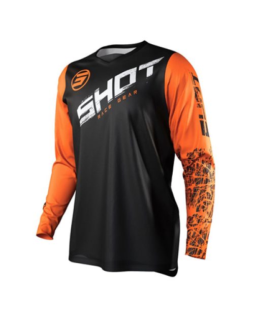 SHOT RACING T-SHIRT CROSS / ENDURO JERSEY DEVO SLAM ΠΟΡΤΟΚΑΛΙ