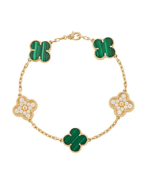 Браслет Van Cleef Vintage Alhambra VCARO7GQ00, 5 мотивов