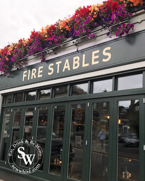 Fire Stables Wimbledon Village decorated with flowers