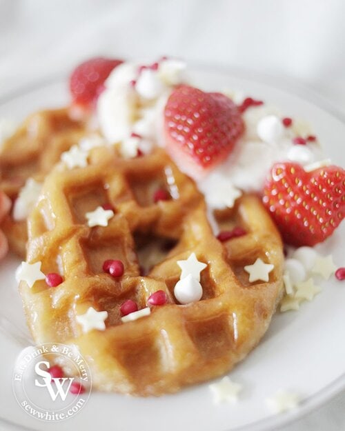 how to make doughnut waffles. A simple way to make a fun breakfast