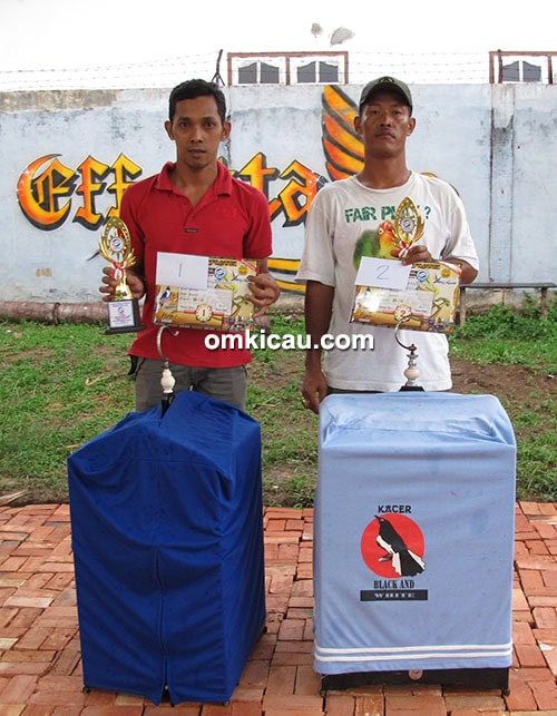 Juara 1 dan 2 kacer Kelas Ebod