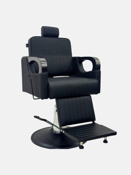 Барбер-кресло Premium Barber Chair (B-003B) — гидравлическое, черное — изображение 2