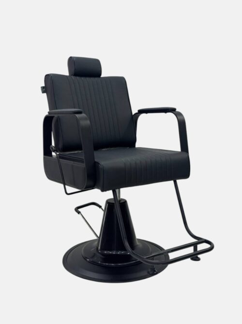 Парикмахерское кресло Modern Black Salon Chair (B-018B) — гидравлическое, черное — изображение 2