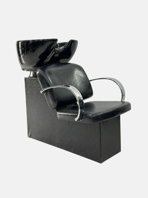 Парикмахерская мойка Classic Chrome Wash Unit (CY-1601) — стационарная, черная — изображение 2