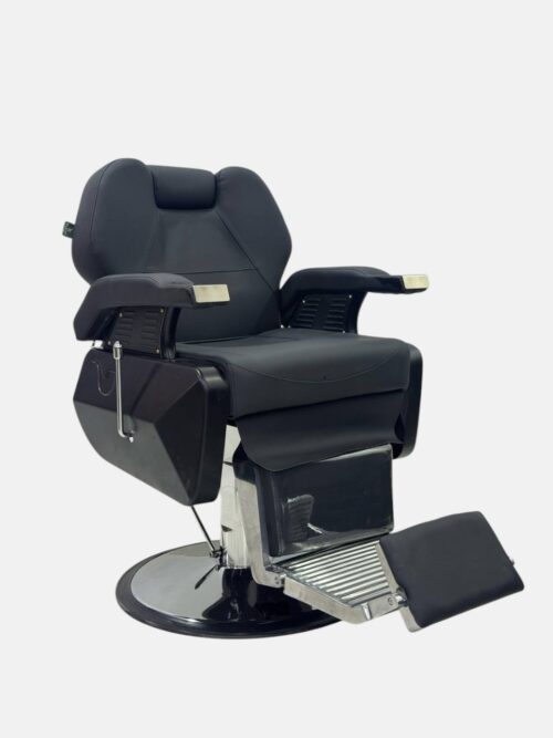 Барбер-кресло Modern Barber Chair (Q-587N) — гидравлическое, черное — изображение 2