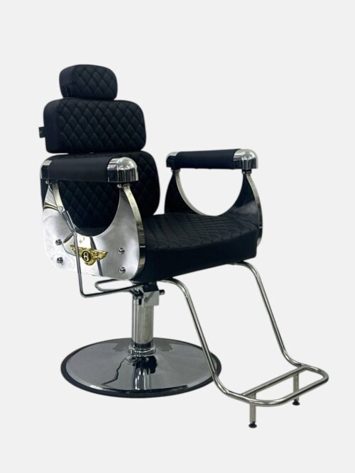 Парикмахерское кресло Premium Diamond Salon Chair (Q-650N) — гидравлическое, черно-хромированное — изображение 2