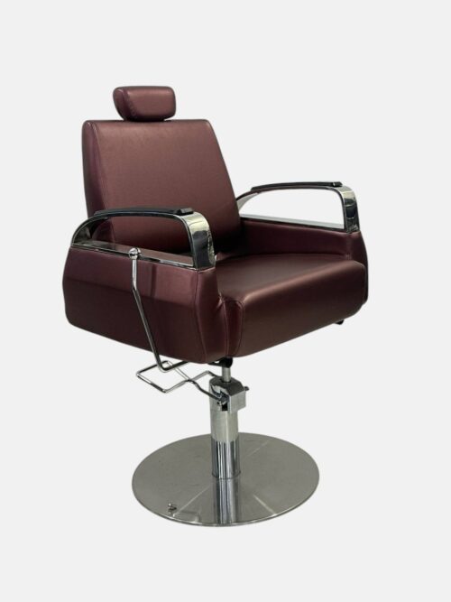 Парикмахерское кресло Premium Brown Salon Chair (YL-371-1) — гидравлическое, коричневое — изображение 2