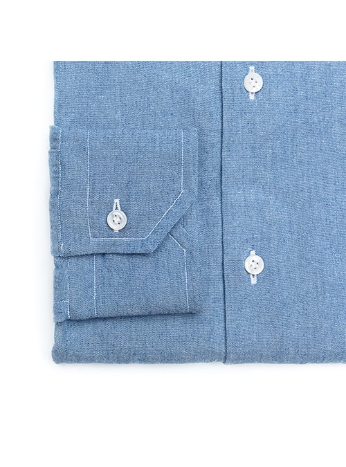 DEAN DENIM Chambray Cotton Shirt - Image 3