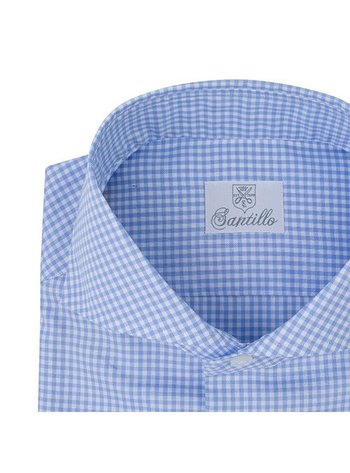 IN CADORNA Azure checkered oxford cotton shirt - Image 2