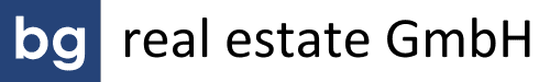 Logo der bg real estate GmbH für hellen Hintergrund