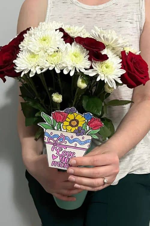 mothers day coloring cards