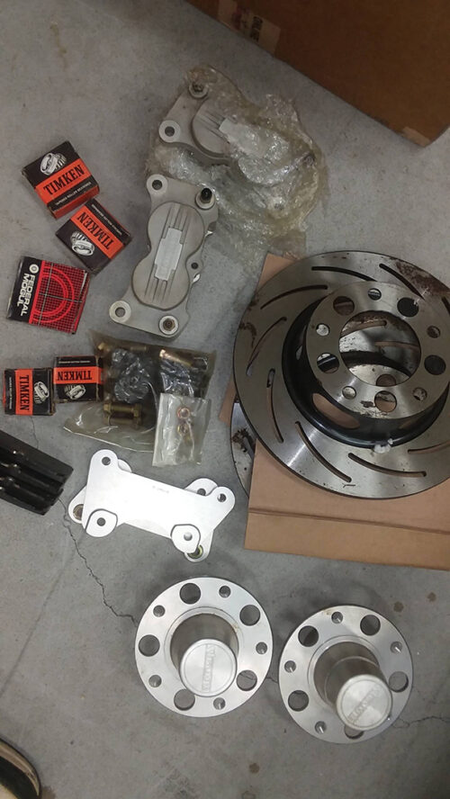 convert spindle mount Strange Strut front brakes to 4iston caliper front brake system