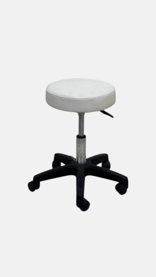 Стул мастера Compact White Stool — мобильный, бело-черный — изображение 2