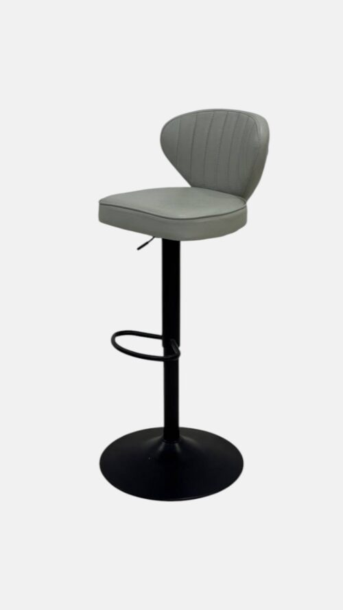 Барный стул мастера Premium Gray Bar Stool — регулируемый, серо-черный — изображение 2