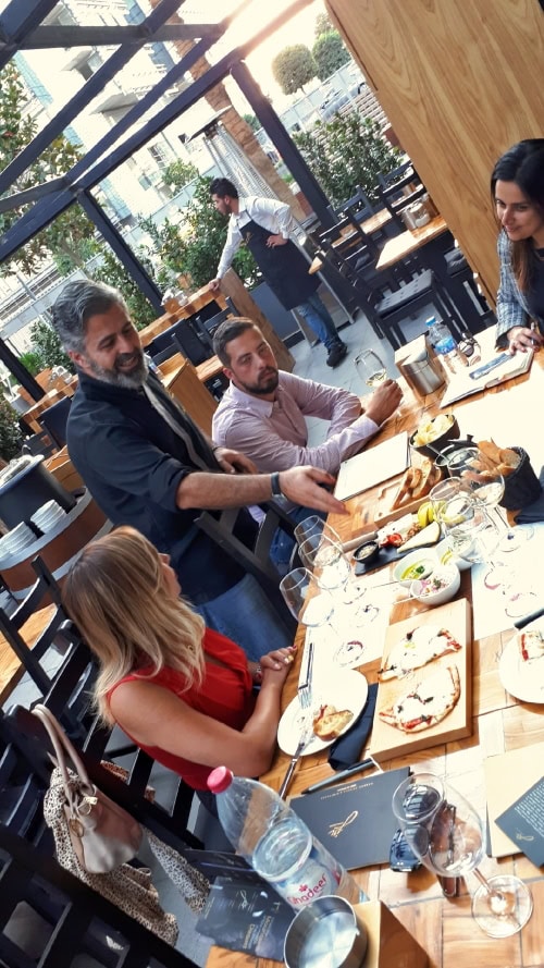 Pairing and tasting with the chef at the Jordan River restaurant