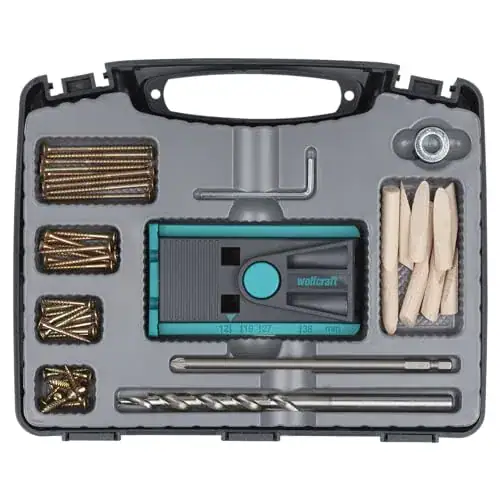 Wolfcraft Undercover Jig Set für versteckte Holzverbindungen
