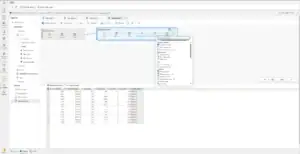Microsoft Fabric visual query screen