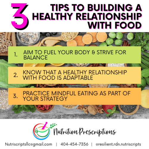 build a strong relationship with food