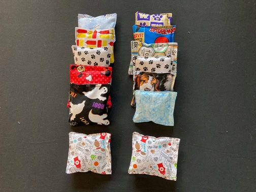 The Bald Butte Lavender Farm's lavender stress bags.