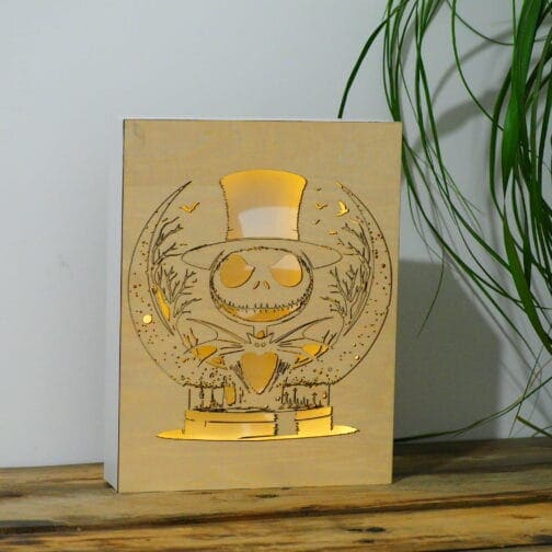 Cadre en bois Led personnalisable – 30x20cm