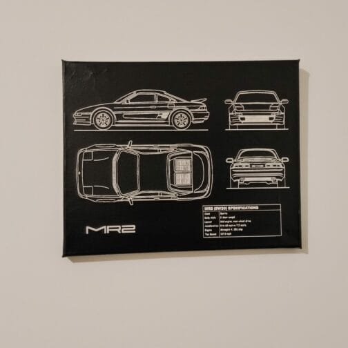 Toile Collection Blueprint Gravé au laser
