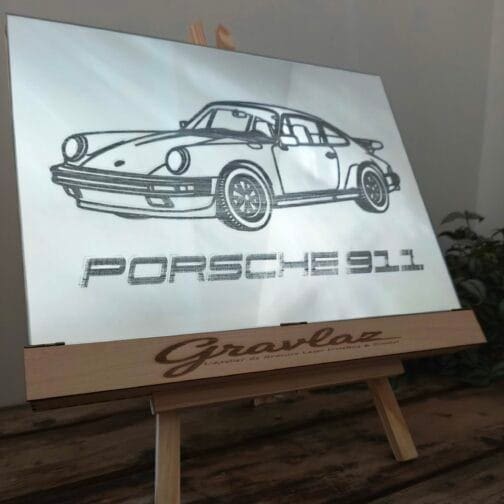 Miroir Lumineux à LED Personnalisé – Gravure de Votre Propre Voiture Sur-Mesure