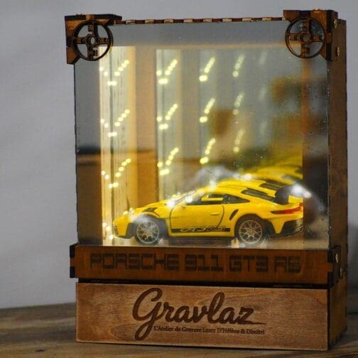 Vitrine Diorama Miroir Infini Porsche 911 GT3 RS