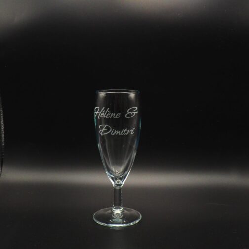 Flûte à champagne personnalisée