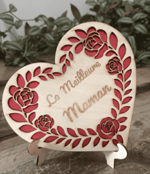 Cœur à Personnaliser Fête des Mères – Image 2