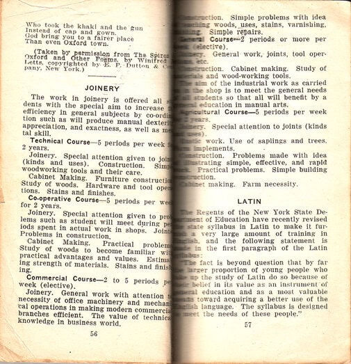 Newtown High School Handbook, 1921-1923: pp. 56-57