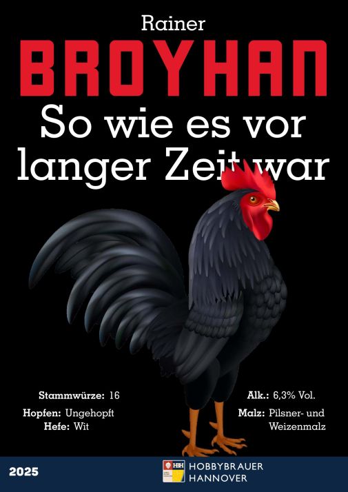 Broyhan Bierposter der Hobbybrauer Hannover für das Bierfest 2025