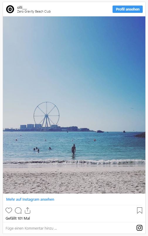 Feierlaune am Barasti Beach