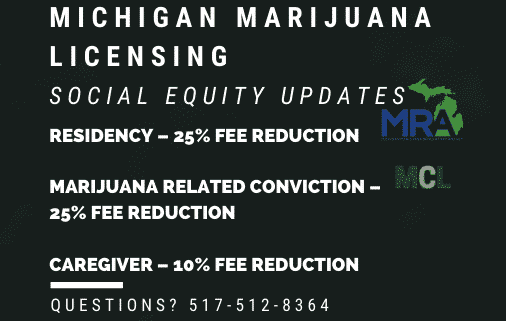 Michigan Marijuana Licencing MRA social equity program updates 2020 www.micannabislawyer.com