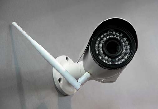 Security camera that uses our VOIP wireless service.