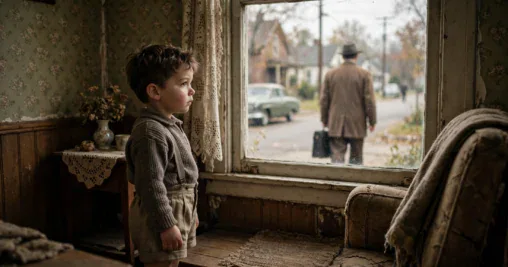 Growing up without a father – a young boy watching his father leave