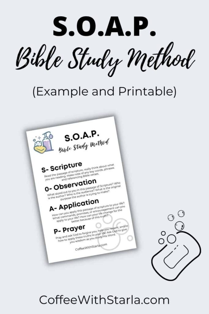 SOAP Bible Study Method Example Printable Coffee With Starla