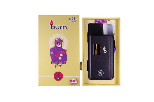 Burn. 3 Gram Vape – Grandaddy Purple (Indica)
