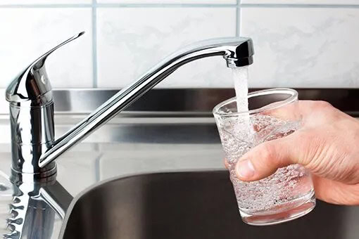 Commercial Water Treatment Allentown and Bethlehem PA Tap Water at a Bethlehem Commercial Space Straight to Glass After Allentown Plumber Conducted Water Treatment