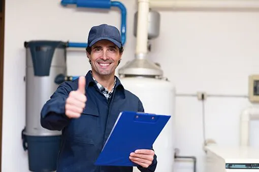 Plumber in Coopersburg Lehigh County PA Coopersburg Plumber Happy After Water Tank Inspection in Lehigh County PA