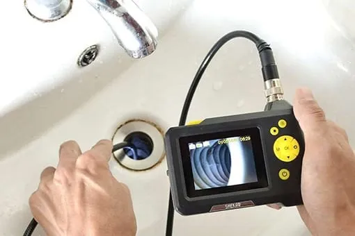 Plumber in Trexlertown Lehigh County PA Trexlertown PA Plumber Showing Through Camera Interior of Newly Cleaned Drain