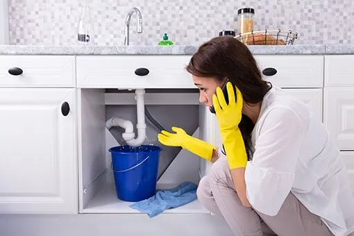 Plumber Pen Argyl Northampton County PA Woman on the Phone with Plumber Servicing Pen Argyl Pennsylvania