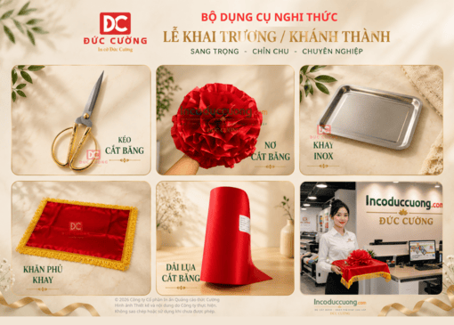 Bộ dụng cụ nghi thức lễ cắt băng khai trương